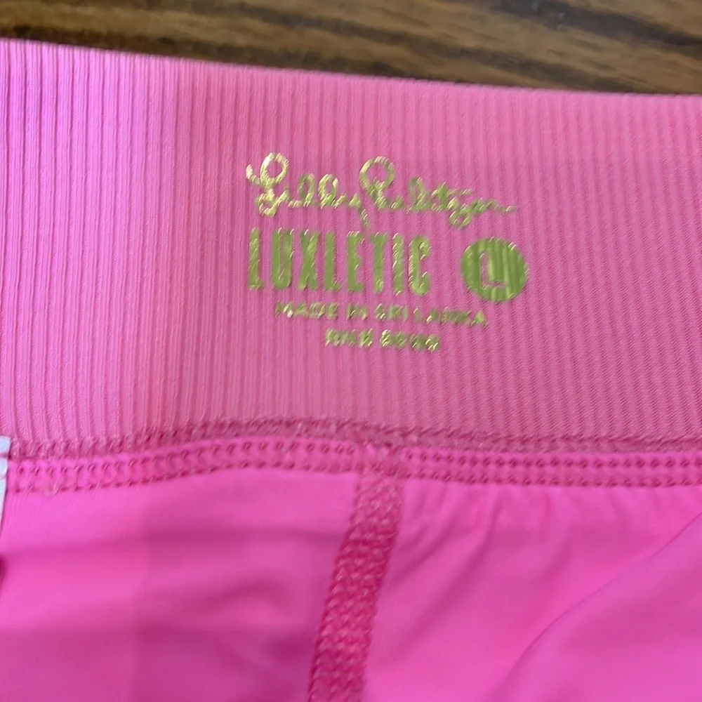 Lilly Pulitzer UPF 50+ Luxletic Run Around Skort Prosecco Pink Seaing Things L - Picture 5 of 9